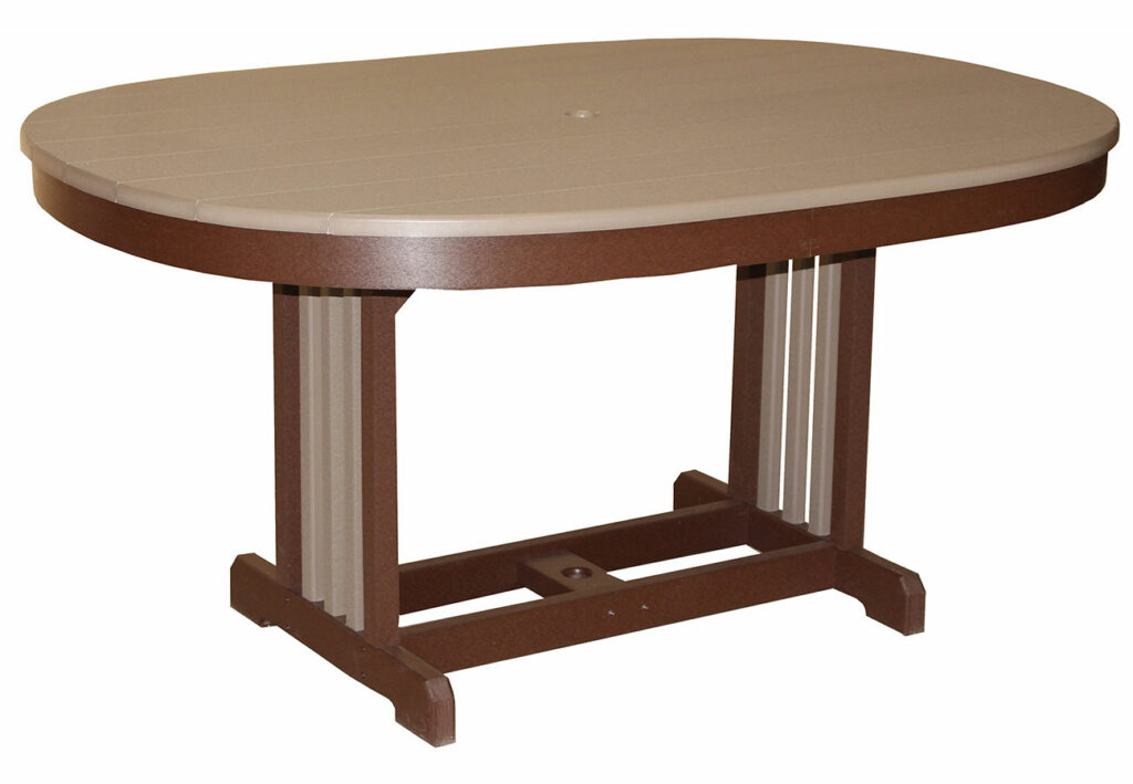 58 Oval Mission Table Rszd