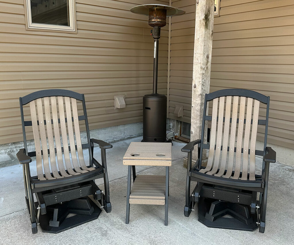Outdoor Swivel Glider Set Prairie Patio Furniture