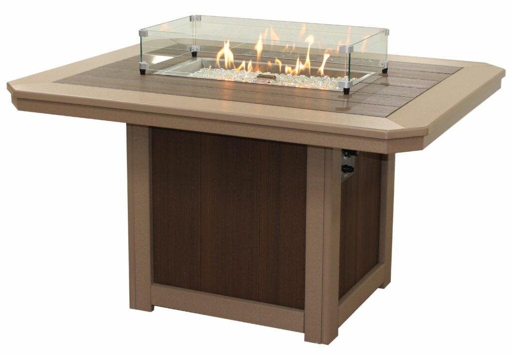 65b Rectangle Firepit Table