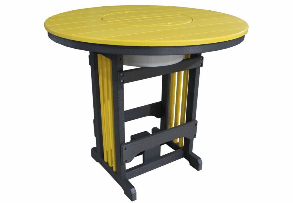 66 Round Pub Table Tall Yellow (1300 X 900 Px)