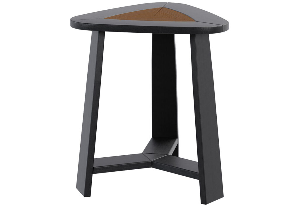 Vienna End Table Antique Mahogany On Black Rszd