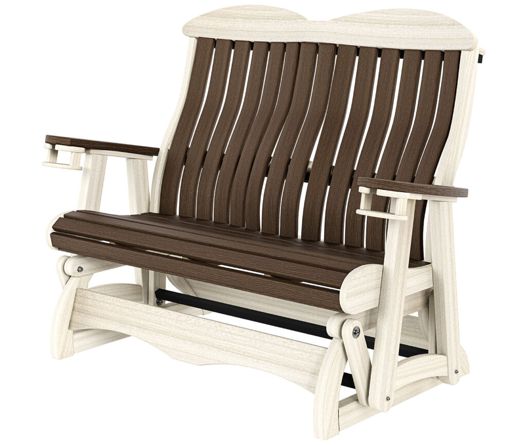 Vienna Lounge Glider Brazilian Walnut On Seashell Rszd