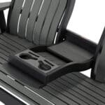 Vienna Lounge Glider With Console Dark Gray On Black Detail Rszd